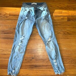 Kancan Mid Rise Ankle Skinny Jeans